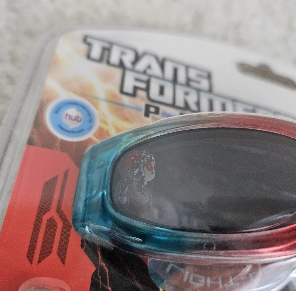 (NEW) Transformers Prime 2012 Optimus Prime Light Up Kid Sunglasses